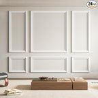 Art3d Pre-Cut Wall Molding Set of 6 pcs, Ready-to-Assemble Wainscoting Panels by Art3d