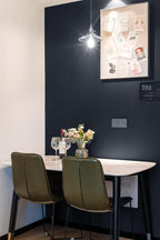 Safiyya 393"x17.7" Dark Blue Peel and Stick Wallpaper Contact Paper Solid Color - Image 3