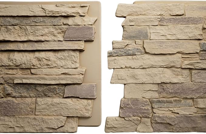 EverStone Acadia Ledge Faux Stone Panel, Adobe Color - Image 8