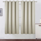 LEMOMO Light Beige Thermal Blackout Curtains/52 x 72 Inch/Set of 2 Panels Room by Lemomo