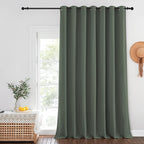 NICETOWN Blackout Sliding Door Curtain 108 inches Long, Grommet Room Darkening by NICETOWN