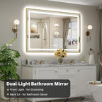 60x40 Inch LED Bathroom Mirror - Image 3