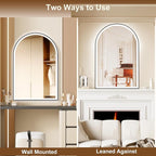 Arched LED Bathroom Mirror 24"x36", Dimmable-LED Mirror - Image 7