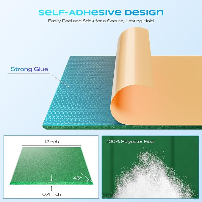 22 Pack Self-Adhesive Acoustic Panels, Soundproof Wall Panels - Image 2