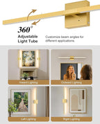 Rayogale 40 Inch 8000mAh Rechargeable Wall Sconce - Image 4