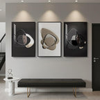 Large Framed Modern Elegant Abstract Wall Art - Image 3