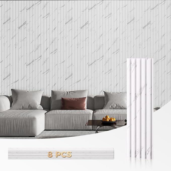 OUZUGIE WPC Acoustic Slat Wall Paneling, Living Room, TV Background, Study Room - Image 9