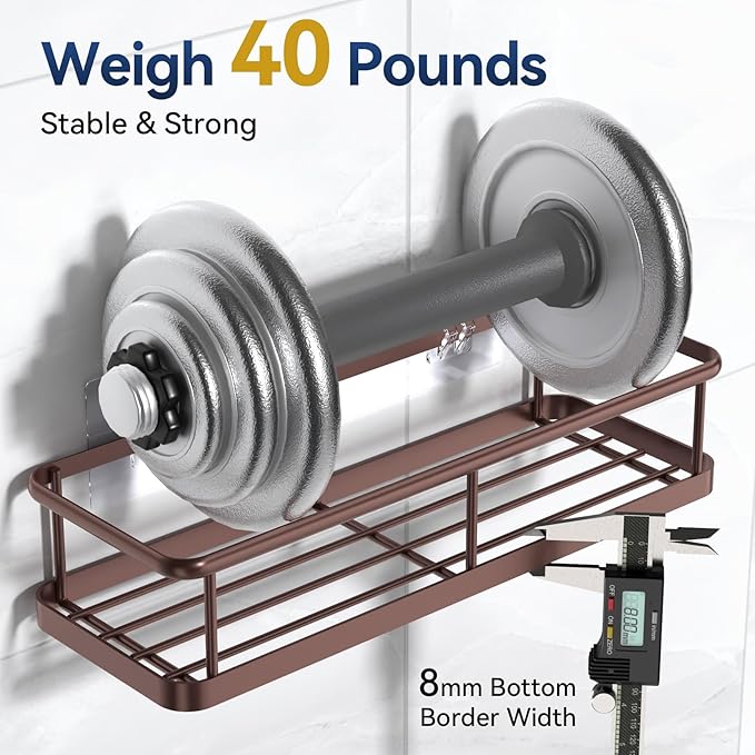 YASONIC Shower Caddy 3 Pack Rustproof Shower Organizer, Large Capacity Shower - Image 3
