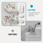 Nieifi Adhesive Wall Shelf, Shower Shelves 5 Pack - Image 8