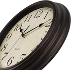 Foxtop 14 Inch Wall Clock Battery Operated Silent Non-Ticking Round Classic - Image 7