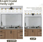 Crystal Bathroom Light Fixtures, Bathroom Lighting Fixtures Over Mirror - Image 5