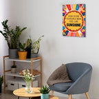 Inspirational Sunshine Wall Art Decor, Motivational Canvas Painting Pictures - Image 5