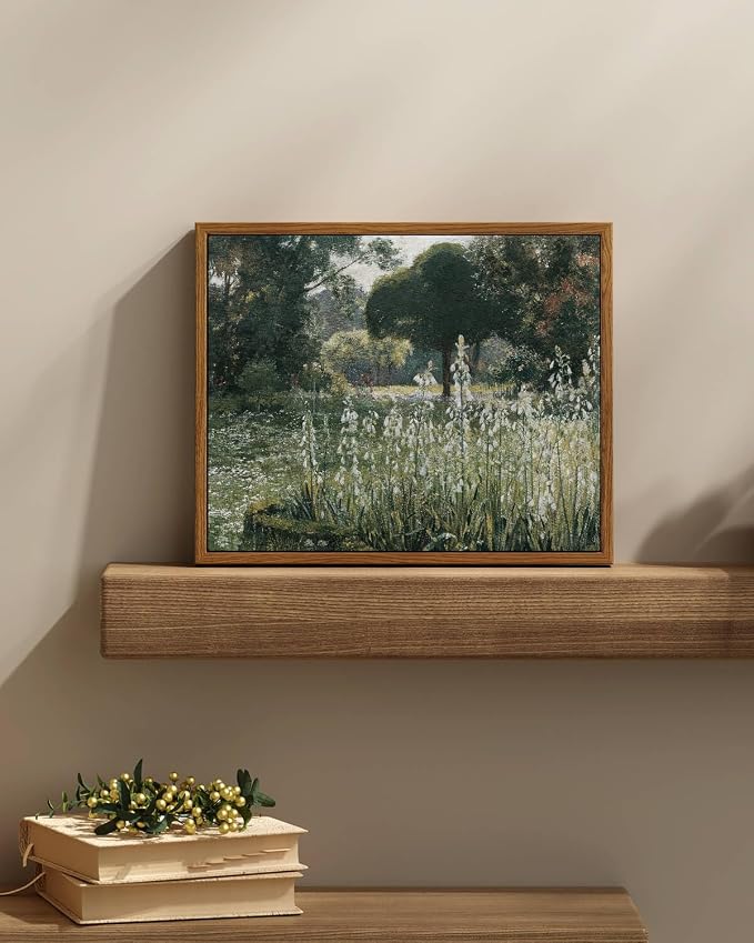 InSimSea Framed Canvas Wall Art Vintage Decor, Landscape Wall Art, Wall Art - Image 2