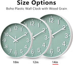 HZDHCLH Wall Clocks Battery Operated, Wall Clock Green, 14 inch Wall Clock - Image 5