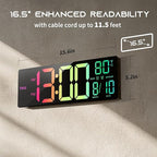 EASYERA 16.5" Large Digital Wall Clock - Image 5