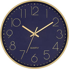 Foxtop Modern Wall Clock 12 Inch Silent Non-Ticking Battery Operated Round by Foxtop
