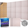 BSHEAD 10 pcs 165dtex Microfiber Acoustic Panels ，Self-Adhesive Soundproof Wall by Staytunedforournewproduct