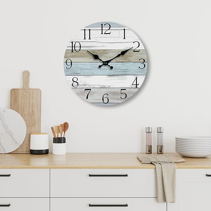 Wall Clock, 14 Inch Wall Clocks Battery Operated Silent Non Ticking, Large - Image 9