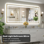 84x40 Inch LED Bathroom Mirror - Image 3