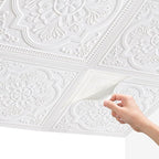Ceiling Tiles, 3D Wall Panels Foam Peel and Stick, Covered 21 Sq.Ft by Unknown