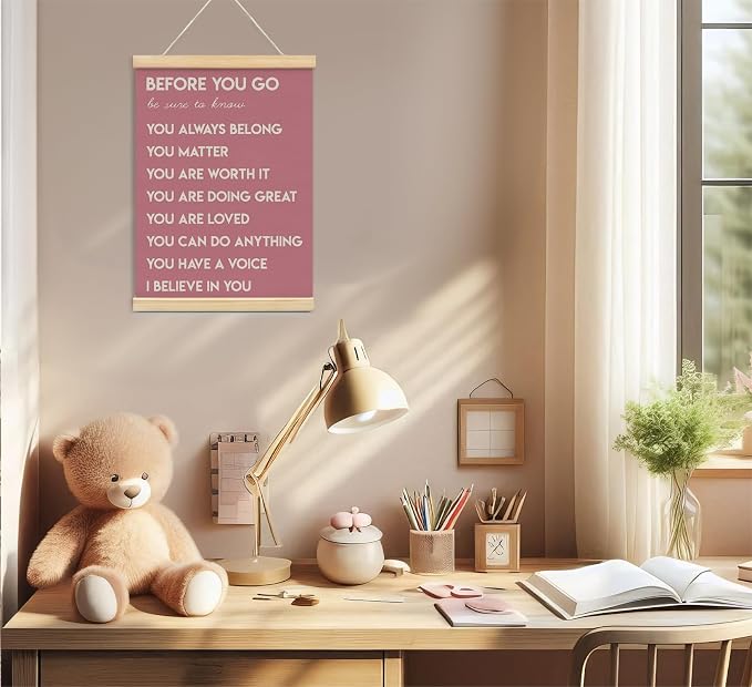 Mental Health Positive Affirmations Inspirational Wall Art Decor, Therapist - Image 2