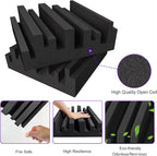 TroyStudio Thick Acoustic Foam Panels, Dense Soundproof Padding Tile, Recording - Image 4