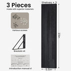 BAYKA Wall Mounted Floating Shelves, Wood Floating Wall Shelf - Image 2