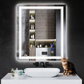 36"x28" LED Bathroom Mirror by INFINIGLASS