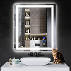 36"x28" LED Bathroom Mirror by INFINIGLASS