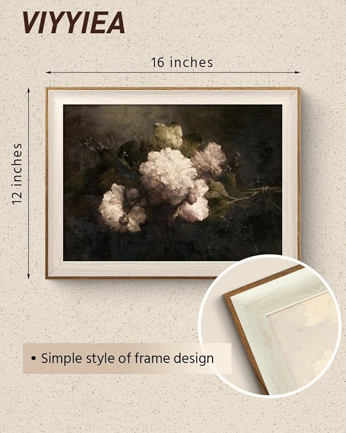 VIYYIEA Framed Wall Art for Living Room, Natural Canvas Prints, Vintage Home - Image 3