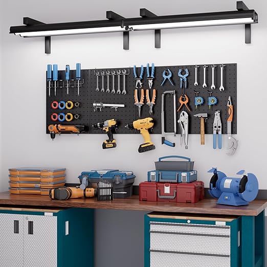 INCLY 4 Pack Peg Board, Peg Board Panels - Image 2