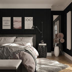 Orainege Black Wallpaper Peel and Stick Wallpaper 15.7"x196.8" Textured Contact - Image 6