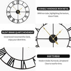 LEIKE 80CM Extra Large Wall Clock - Image 3