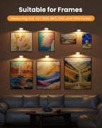 Picture Lights for Wall, Wireless 2000mAh Rechargeable Magnetic LED Puck Lights - Image 4