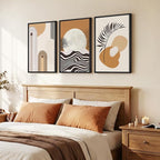 Framed Boho Mid Century Modern Wall Art - Image 2