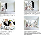 Boys or Girls Cartoon Watercolor Animals wallpeper Nursery Kids Bedroom wall - Image 6