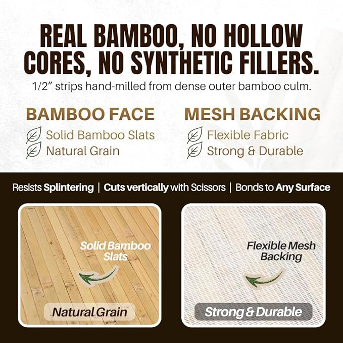 amaZulu Natural Bamboo Wall Panels 4x8 — Dark Brown Tambor Cladding, Rich Deep - Image 3