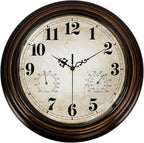 Vintage Wall Clock 13 Inch Quartz Silent Non-Ticking Analog Clock by Comfytune