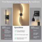 Battery Operated Wall Sconces Set of Two, 10000mAh Rechargeable Modern Wall - Image 8