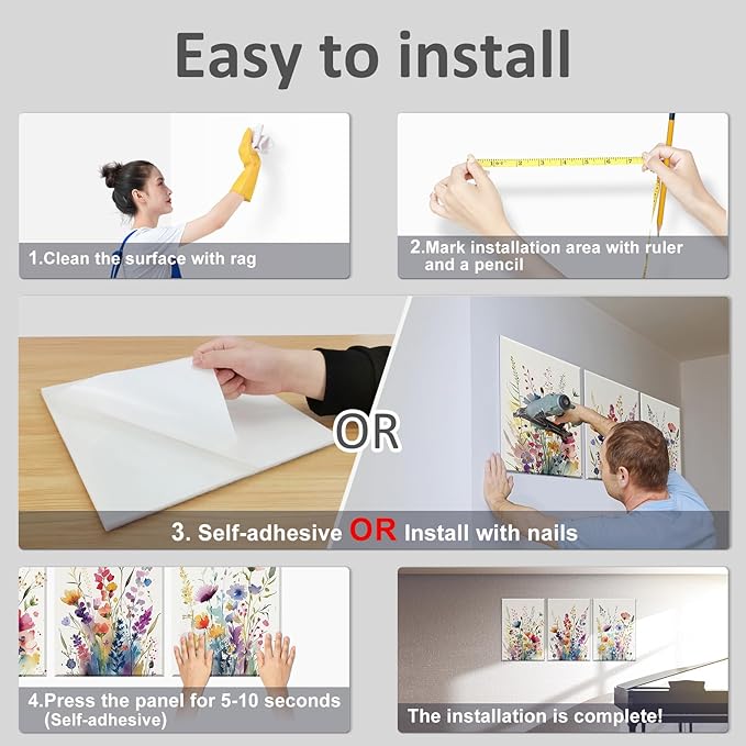 JBER Art Acoustic Panels, 17.1×11.8 Inches Acoustical Wall Panels, Sound - Image 3