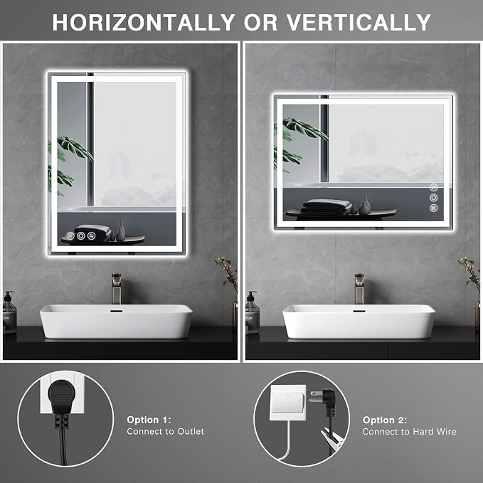 Memobarco LED Mirror for Bathroom 20"x 28" - Image 8