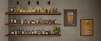 ROGMARS 72 Inches Long Walnut Floating Shelves, Rustic Solid Wood Farmhouse - Image 7