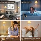 TRLIFE Wall Sconces Plug in, Remote Control Dimmable Wall Sconce and Adjustable - Image 4