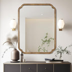 WallBeyond 30" x 40" Rounded Corner Arch Wall Mirror - Image 3