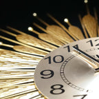 27" Gold Mid Century Modern Wall Clock，Battery Operated Decorative Decorative - Image 2