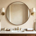 WallBeyond Round Wood Mirror by WallBeyond