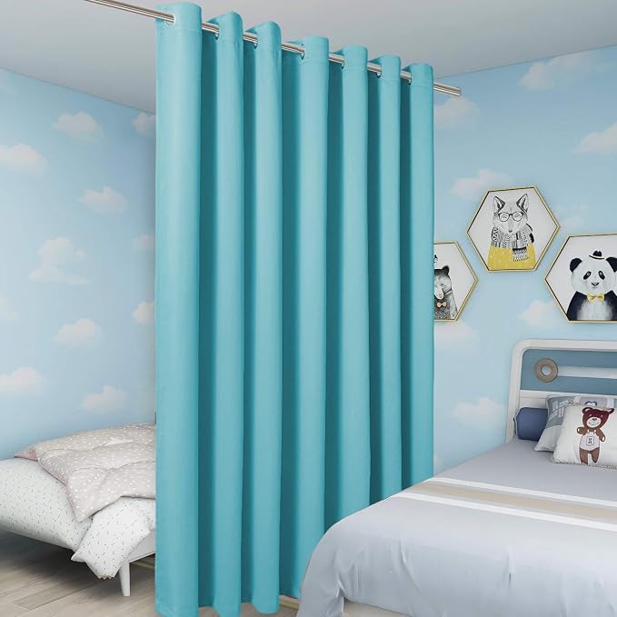 BONZER Room Divider Curtain Total Privacy Wall Noise Reducing Wide Blackout - Image 4
