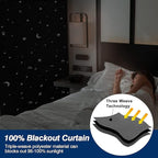 Magnetic Blackout Shades Temporary Blackout Curtains 100% Blackout Blind Window - Image 3