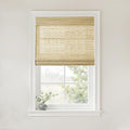 TWOPAGES Woven Bamboo Cordless Roman Shades, Custom No Drill or Motorized Blinds by TWOPAGES