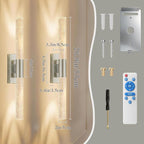 camuucci Battery Operated Wall Sconces Set of 2 Rechargeable Battery Powered - Image 4